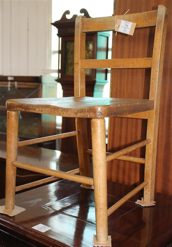 Childs beech and elm chair